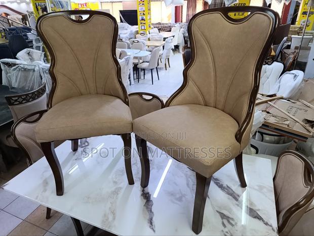 Classic 6-seater Dining Set With Marble Top Table + Free Delivery!!! - thumbnail 4