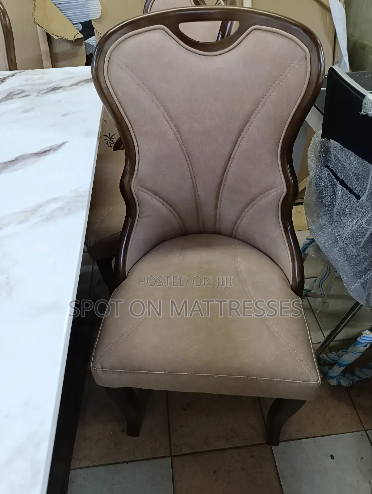 Classic 6-seater Dining Set With Marble Top Table + Free Delivery!!!
