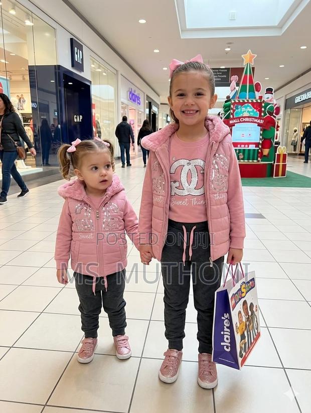 Girls Chanel 3 PCS Tracksuit Set - thumbnail 3