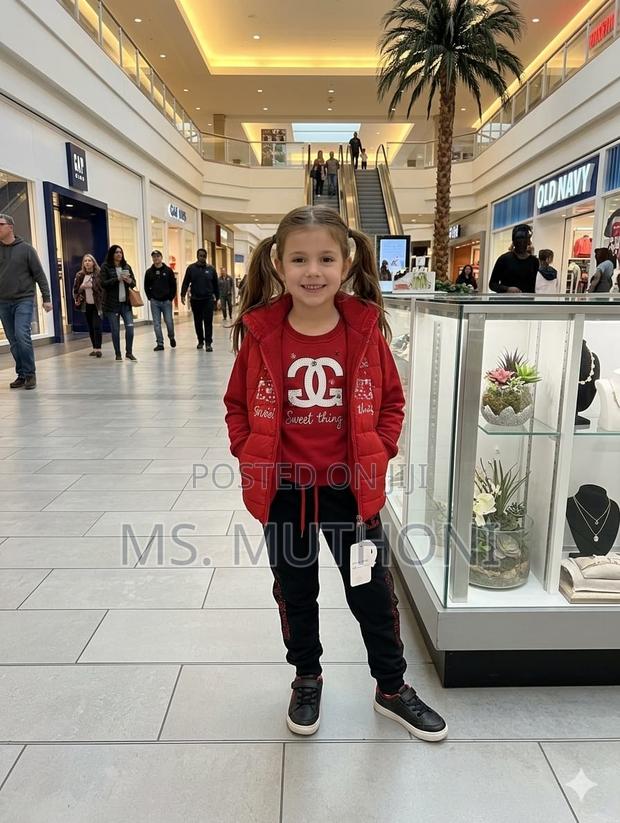 Girls Chanel 3 PCS Tracksuit Set - main view