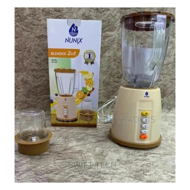 Nunix Ak-100 - 2 in 1 Blender With Grinding Machine - 1.5l
