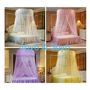Round Mosquito Net(Cream, Pink.White, Purple)