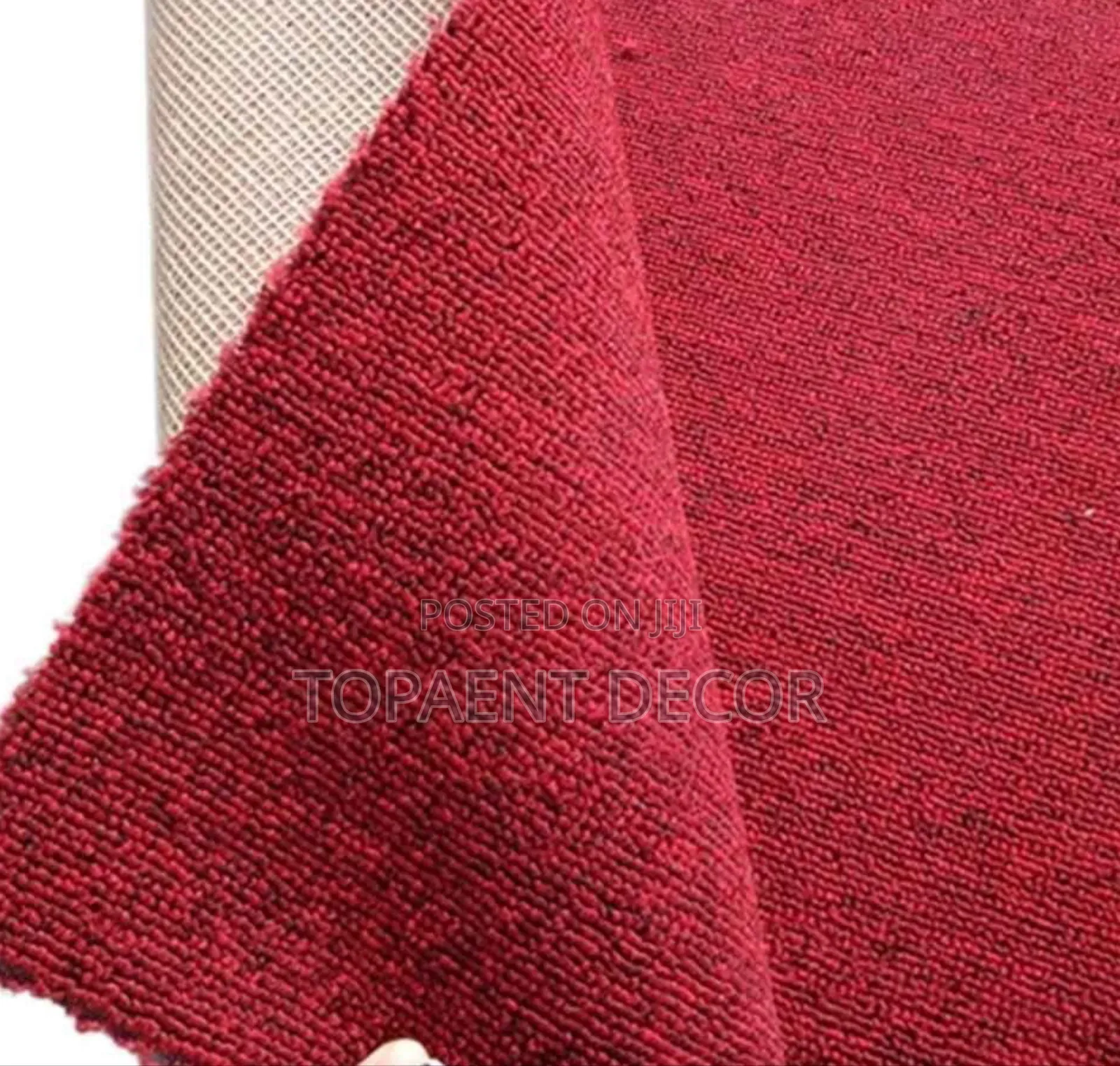 Easy Installation, Maroon Delta 4mm Wall To Wall Carpets