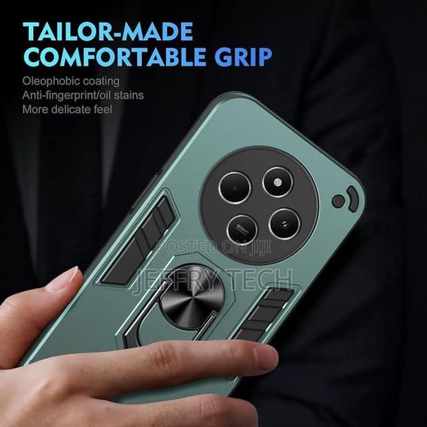 Xiaomi Redmi 14c Luxury Ring Back Cover Stand Armor Shockproof Case. - main view