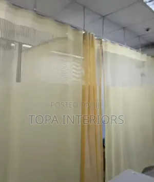 Cream Healthcare Partitioning Cubicle Hospital Ward Privacy Curtains