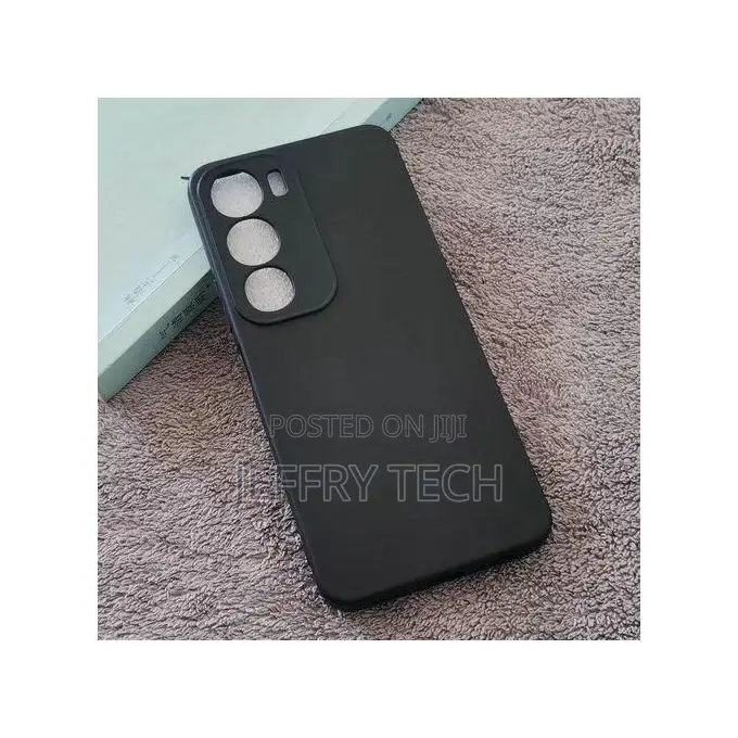 Vivo Y19s Protective Back Cover Case - Black.