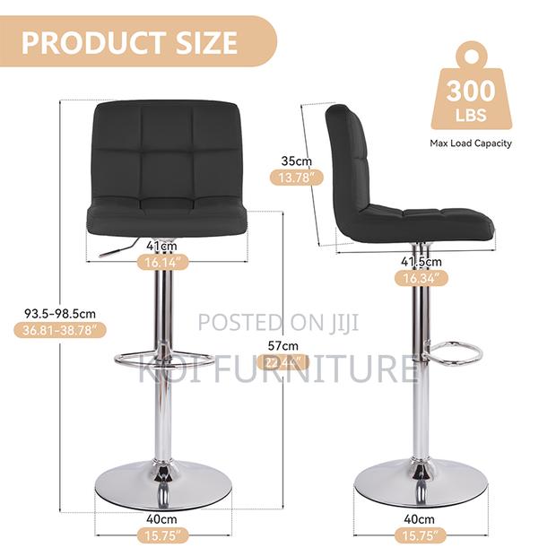 Bar Stool : Affordable Adjustable Swivel Barstool - thumbnail 5