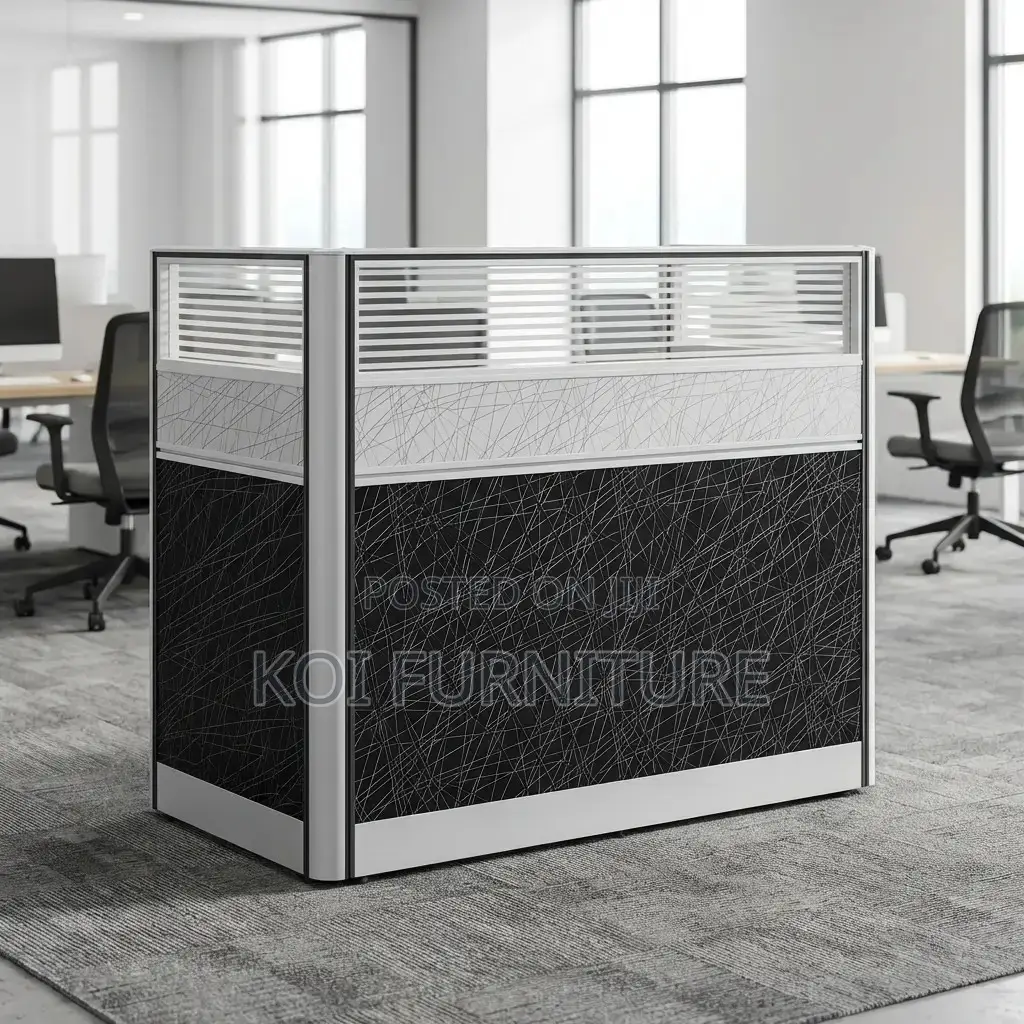 Office Desk : One-Way Office Modular Partition Workstation