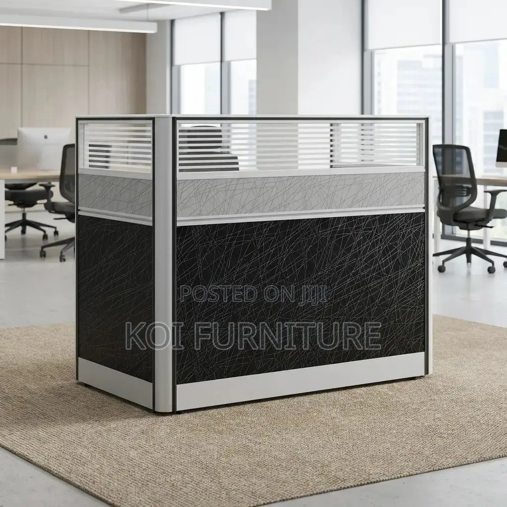 Office Desk : One-Way Office Modular Partition Workstation