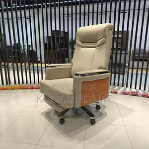 Office Chair; High Back Heavy Leather Ceo Chair