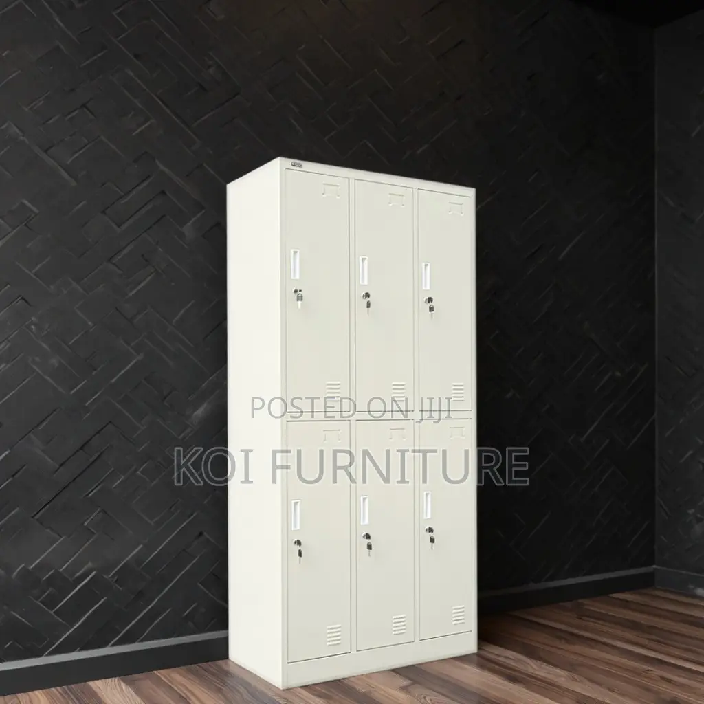 Office Cabinet; Modern Steel Six Lockers Office Storage Cabinet