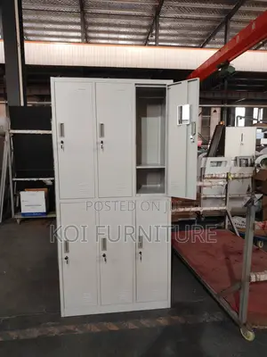 Office Cabinet; Modern Steel Six Lockers Office Storage Cabinet