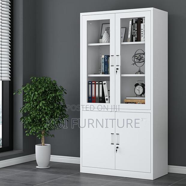 Office Cabinet; Half Glass Office Filing Cabinet - thumbnail 2