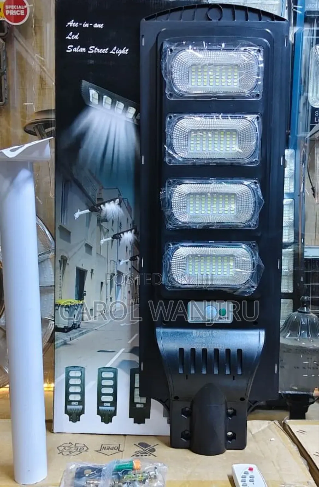 New 400w Solar Street Lamp +Pole