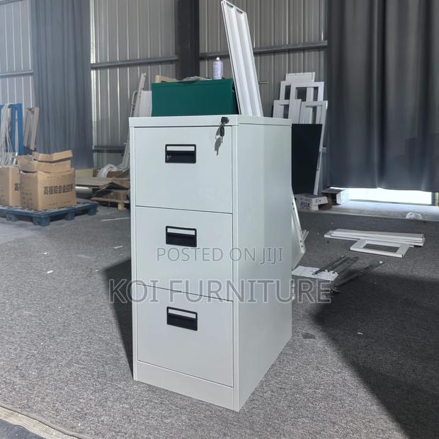 Office Cabinet; Modern Gray 3 Lockers Office Filing Cabinets