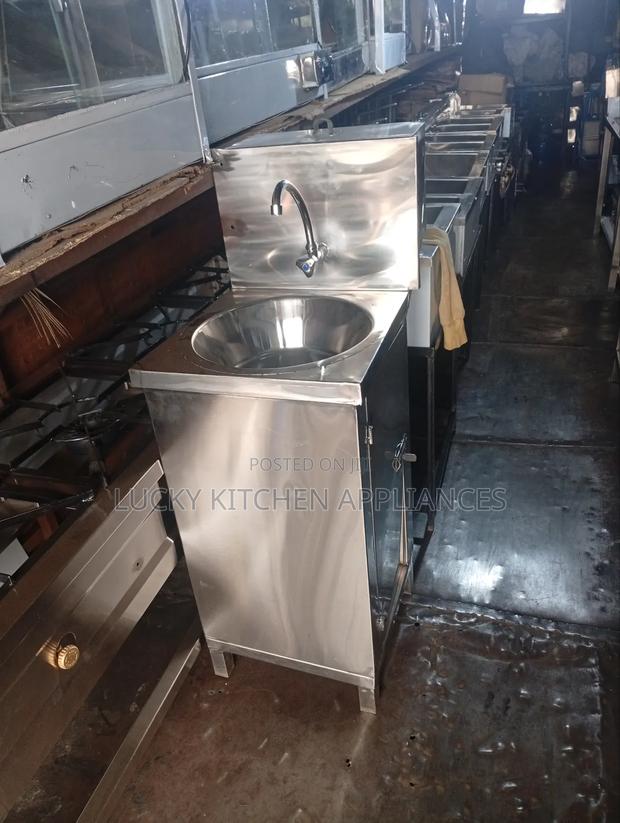 Stainless Steel Hands Washing Station.