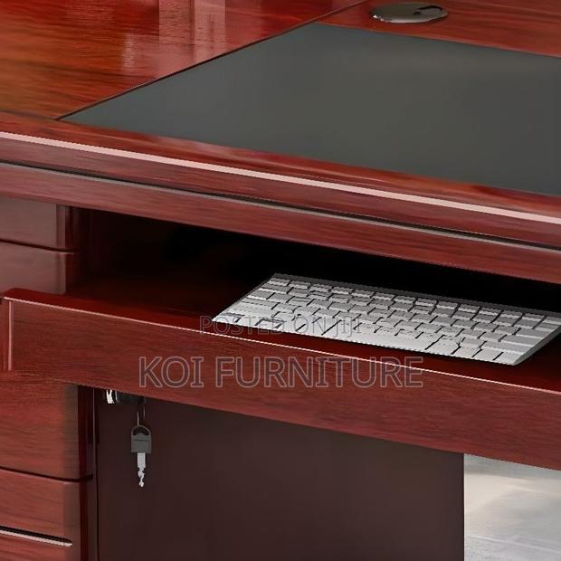 Office Desk; 1.2m Executive Mahogany Desk - thumbnail 3