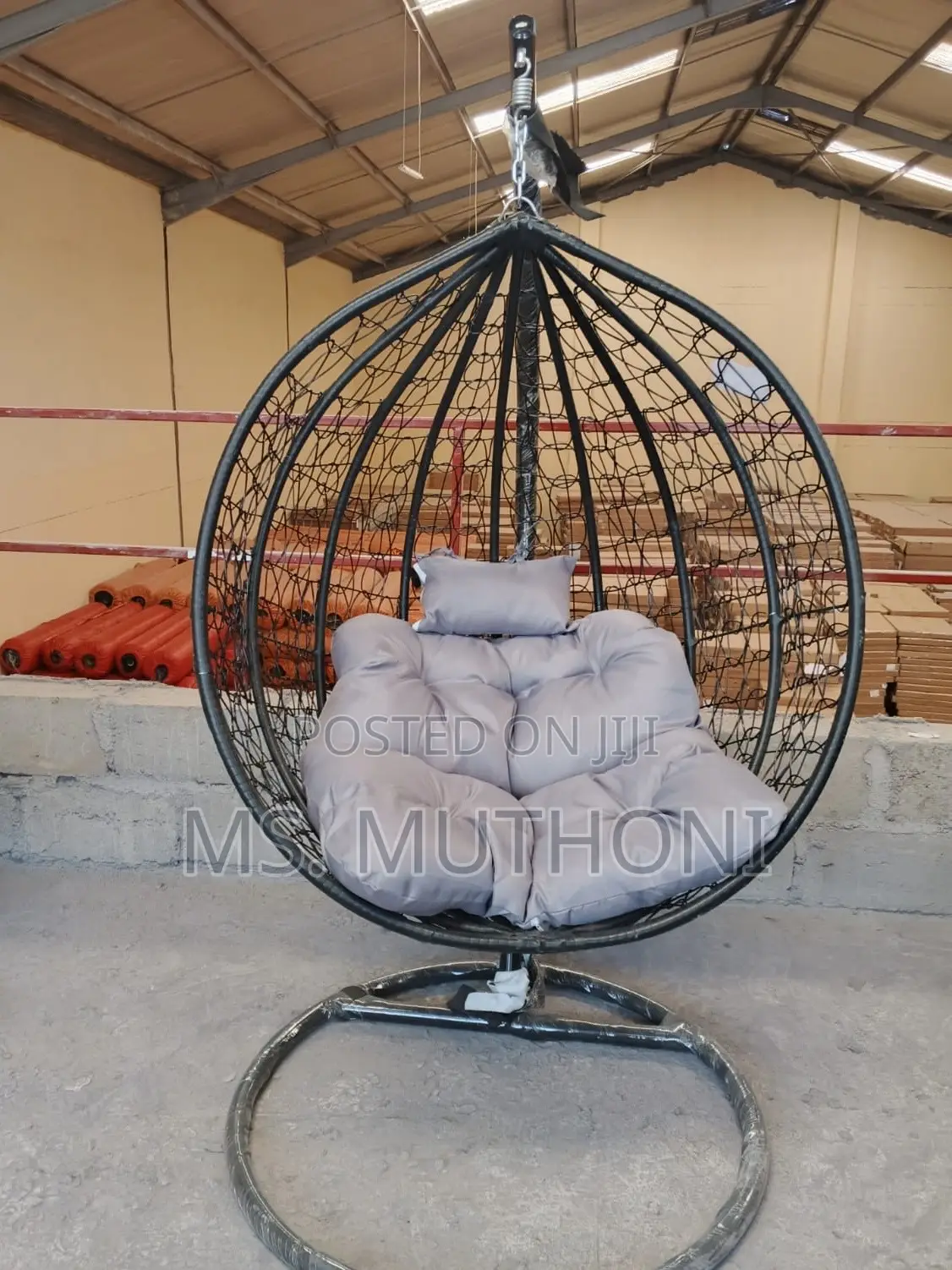 Modern Rattan Hammock Swing Chair Designed for Indoor or Outdoor Use,