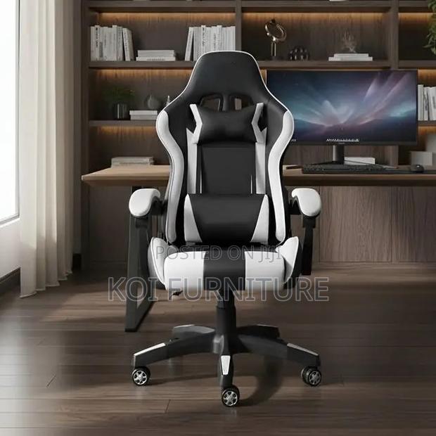 Office Chair; ;Leather Ergonomic Racing Chairs for Streamers and Gamer - thumbnail 2