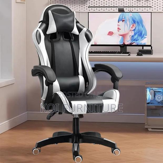 Office Chair; ;Leather Ergonomic Racing Chairs for Streamers and Gamer - thumbnail 5
