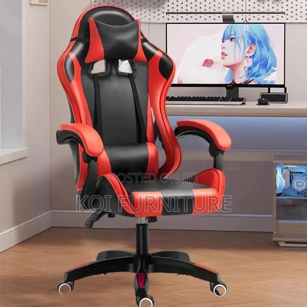 Office Chair; ;Leather Ergonomic Racing Chairs for Streamers and Gamer - thumbnail 7