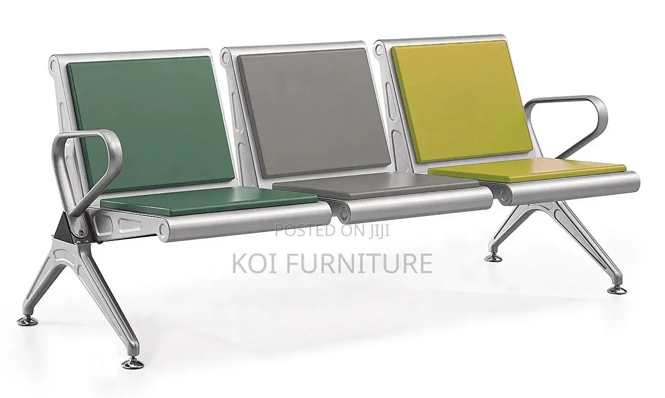 Office Bench; Three Seaters Office Reception Wait Area Bench