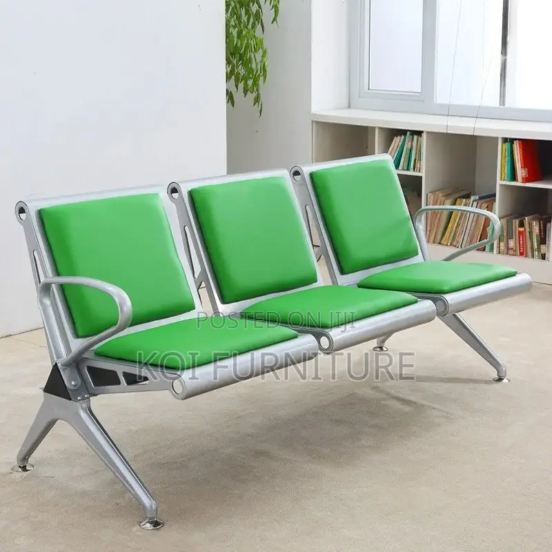 Office Bench; Three Seaters Office Reception Wait Area Bench