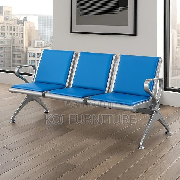 Office Bench; Three Seaters Office Reception Wait Area Bench - thumbnail 8