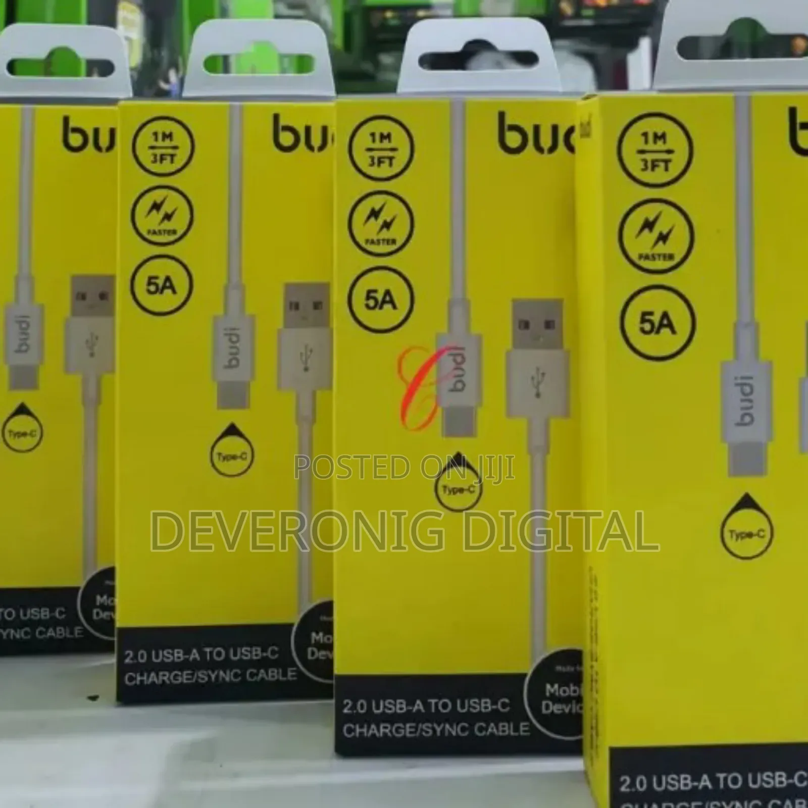 Budi M8j157t *5a Type Usb Cable
