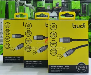 Budi Dc206tl20b *2m 27w Type C to Lightning Cable