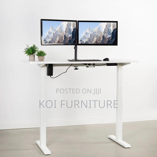 Office Desk; 1.4m Electric Adjustable Home Office Computer Desk
