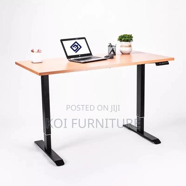 Office Desk; 1.4m Electric Adjustable Home Office Computer Desk - thumbnail 2