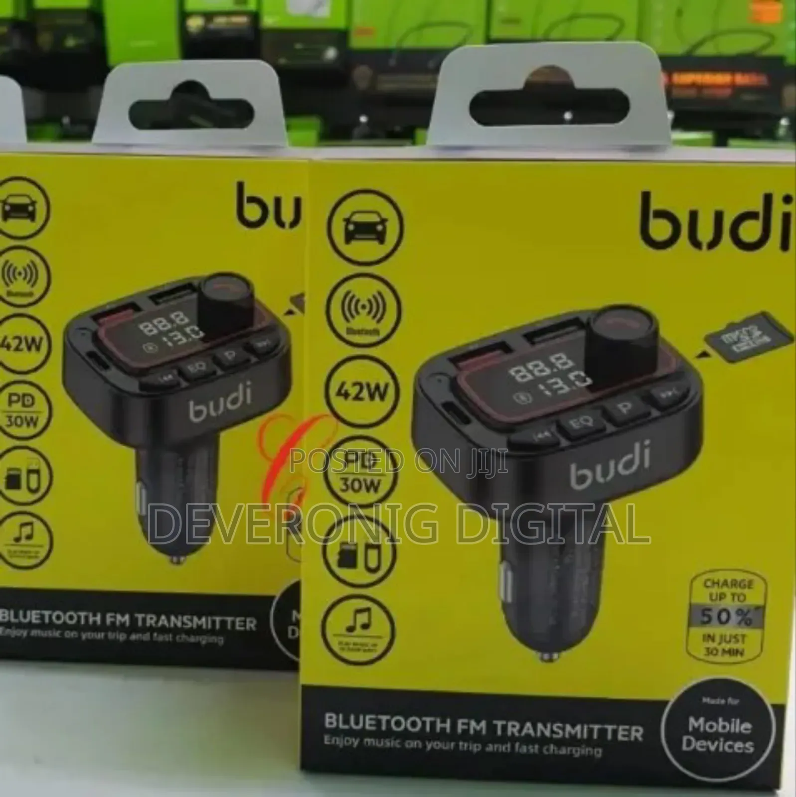 Budi Cct19b *42w Bluetooth Fm Transmitter