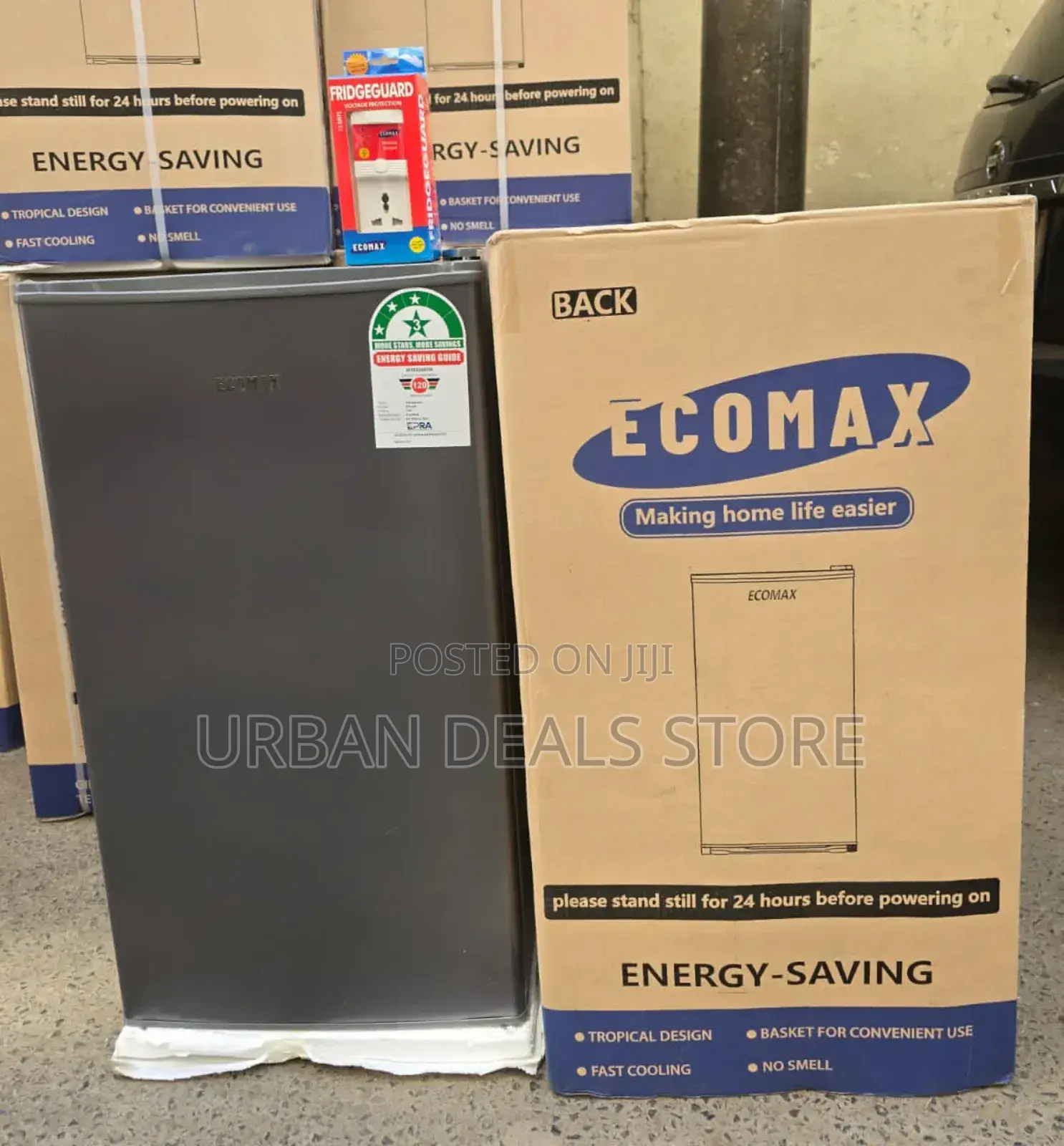 Ecomax 90 LTRS Dark Silver Single Door Refrigerator With Free Guar