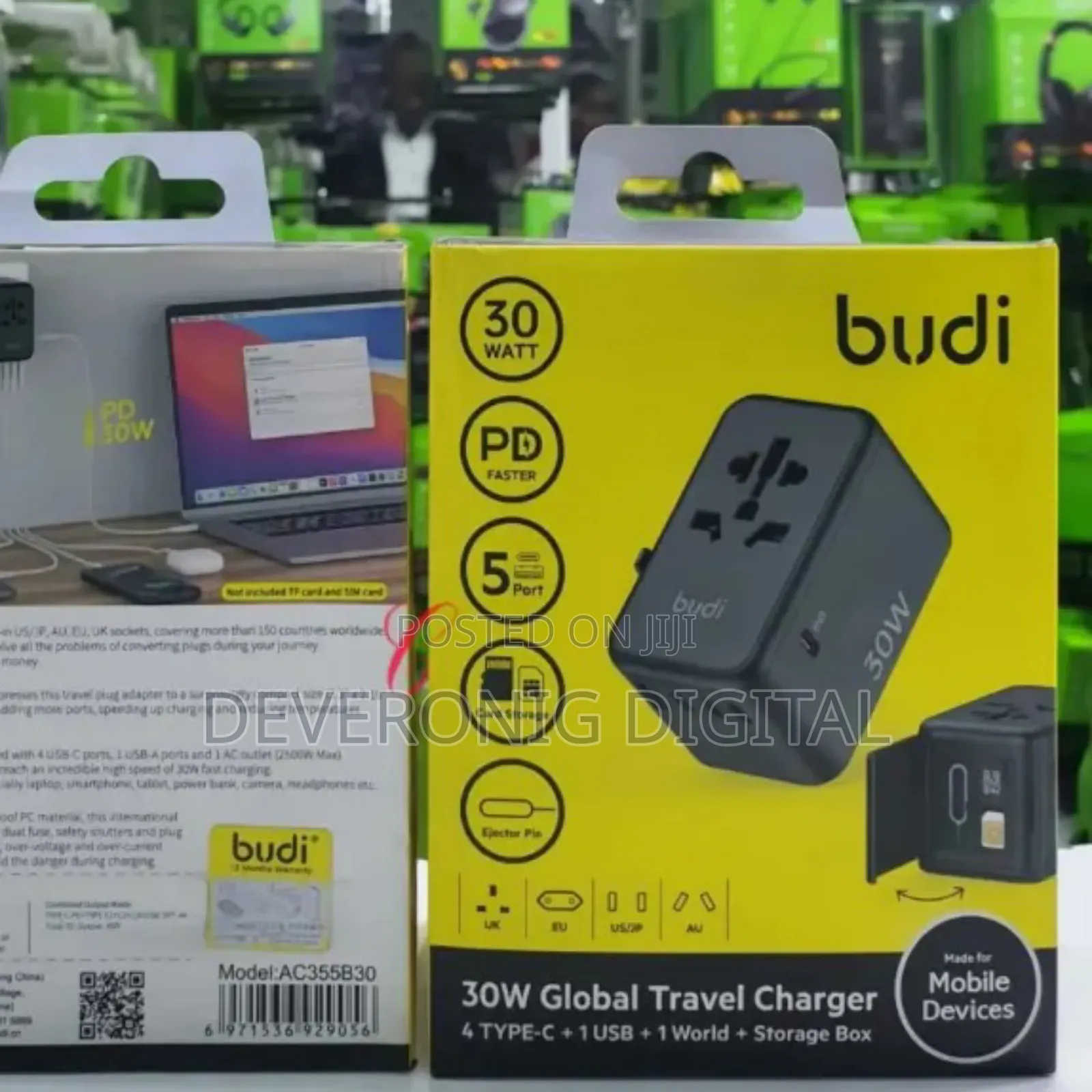 Budi Ac355b30 *30w Global Travel Charger