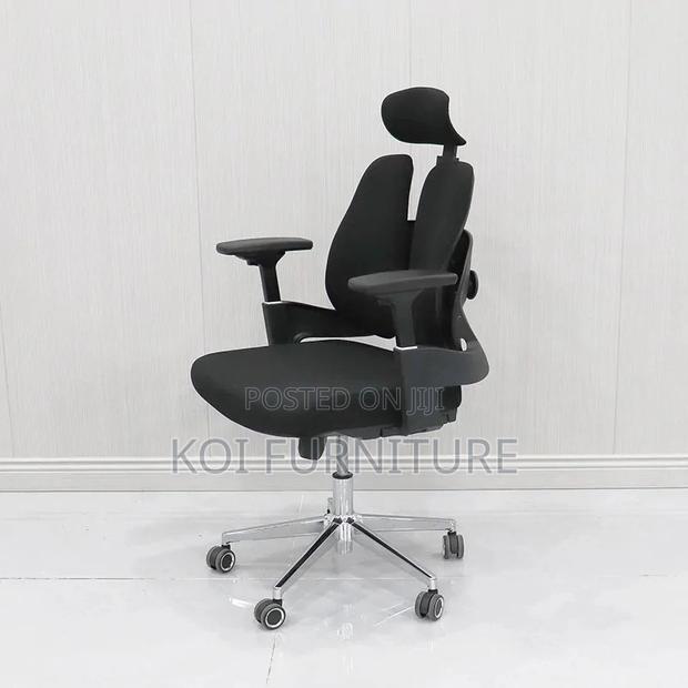 Office Chair; Orthopedic High Back Seat With Dual Backrest - thumbnail 2