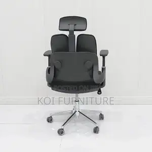 Office Chair; Orthopedic High Back Seat With Dual Backrest