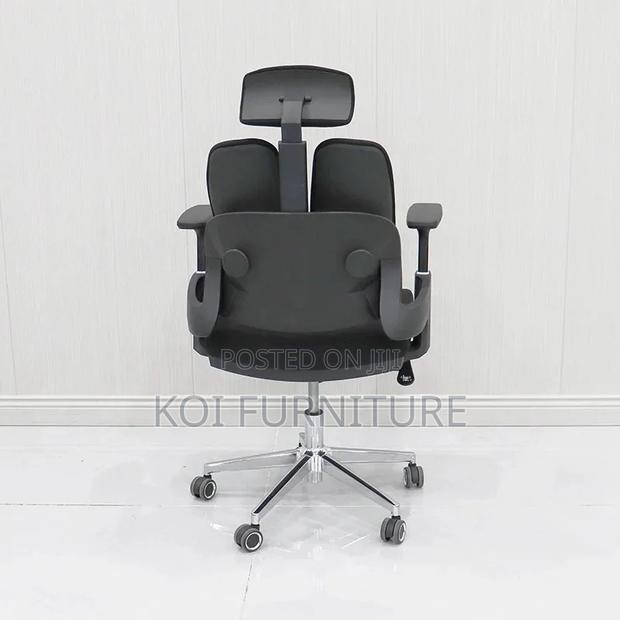 Office Chair; Orthopedic High Back Seat With Dual Backrest - thumbnail 3