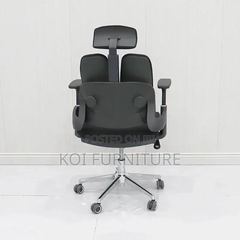 Office Chair; Orthopedic High Back Seat With Dual Backrest