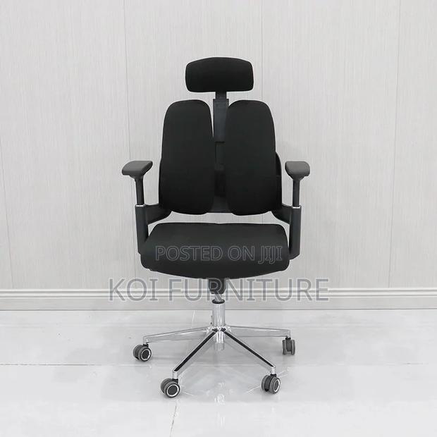 Office Chair; Orthopedic High Back Seat With Dual Backrest - thumbnail 5