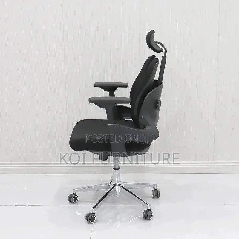 Office Chair; Orthopedic High Back Seat With Dual Backrest