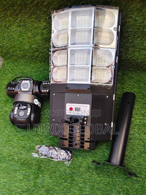 180w Solar 4g Triple Lens Cctv Camera With Floodlight - main view