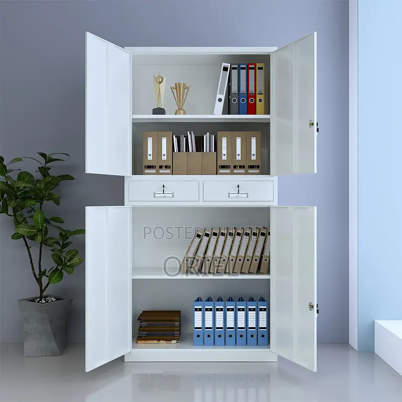 Office Cabinet : 4-Door , 2-Drawers Office Steel Lockable Cabinet