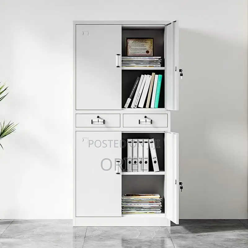 Office Cabinet : 4-Door , 2-Drawers Office Steel Lockable Cabinet