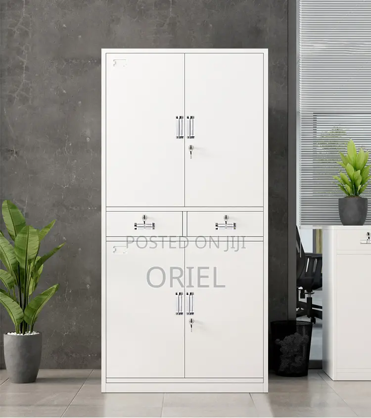 Office Cabinet : 4-Door , 2-Drawers Office Steel Lockable Cabinet