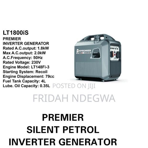 Premier Silent Petrol Inverter Generator Lt1800is