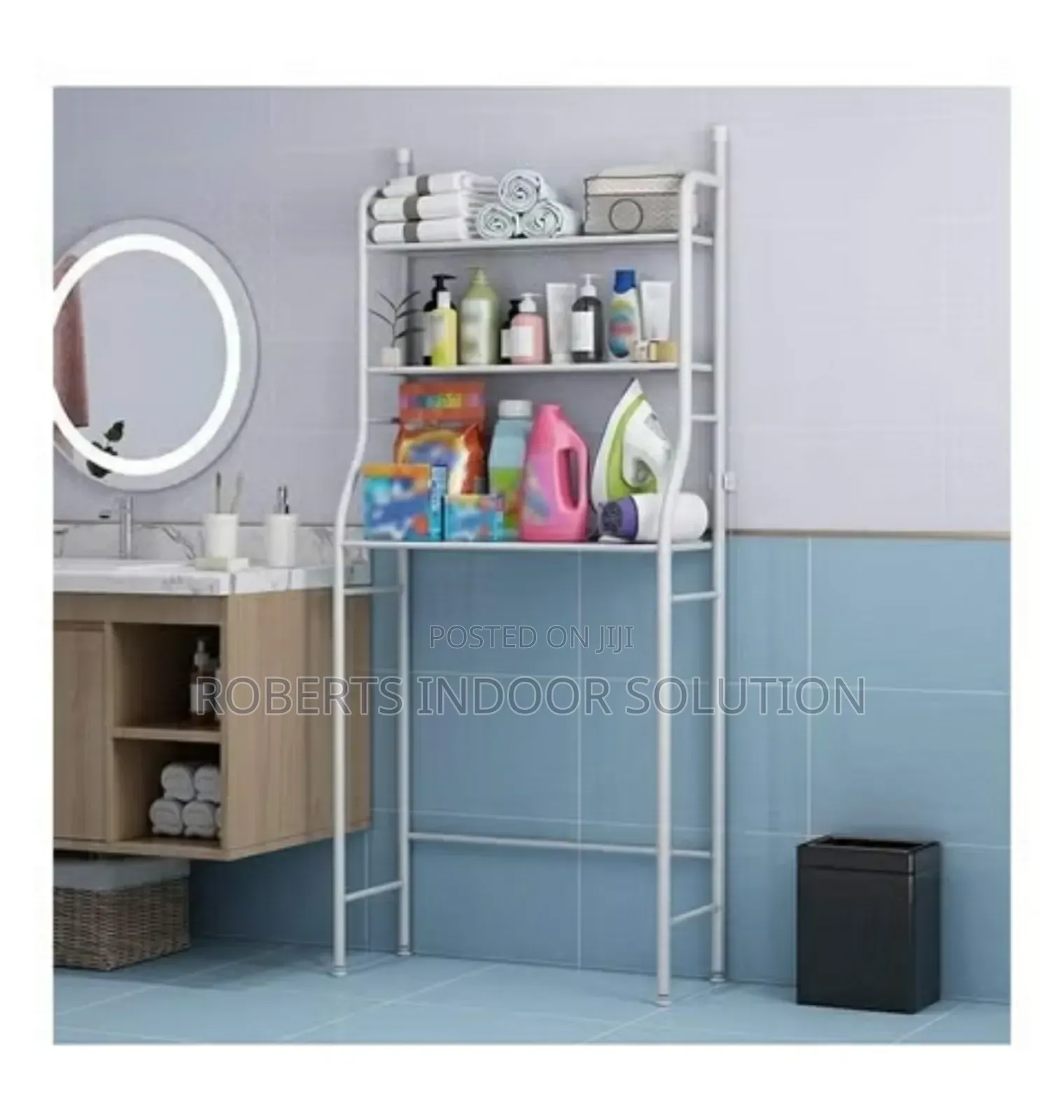 Modern Space Saving Toilet Organizer Rack