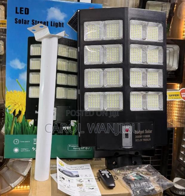 2000watts Solar Street Light + Pole/2000q Solar Street Light