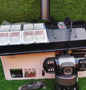 Solar 4g Floodlight CCTV Camera Triple Lens Remote Access - thumbnail 2