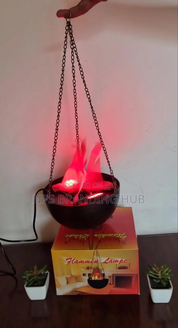 Hanging Chain Fireplace Decor 20cm Hemisphere Pot Shape P.O